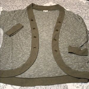 Women’s olive striped cardigan Maurice’s XXL